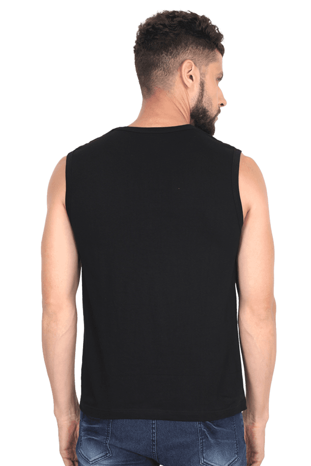 Men's Sleeveless T-Shirt - Back side